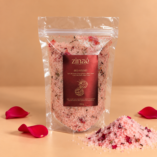 Soin Impérial Red Velvet : Pureté d'Himalaya et Extraits de Plantes